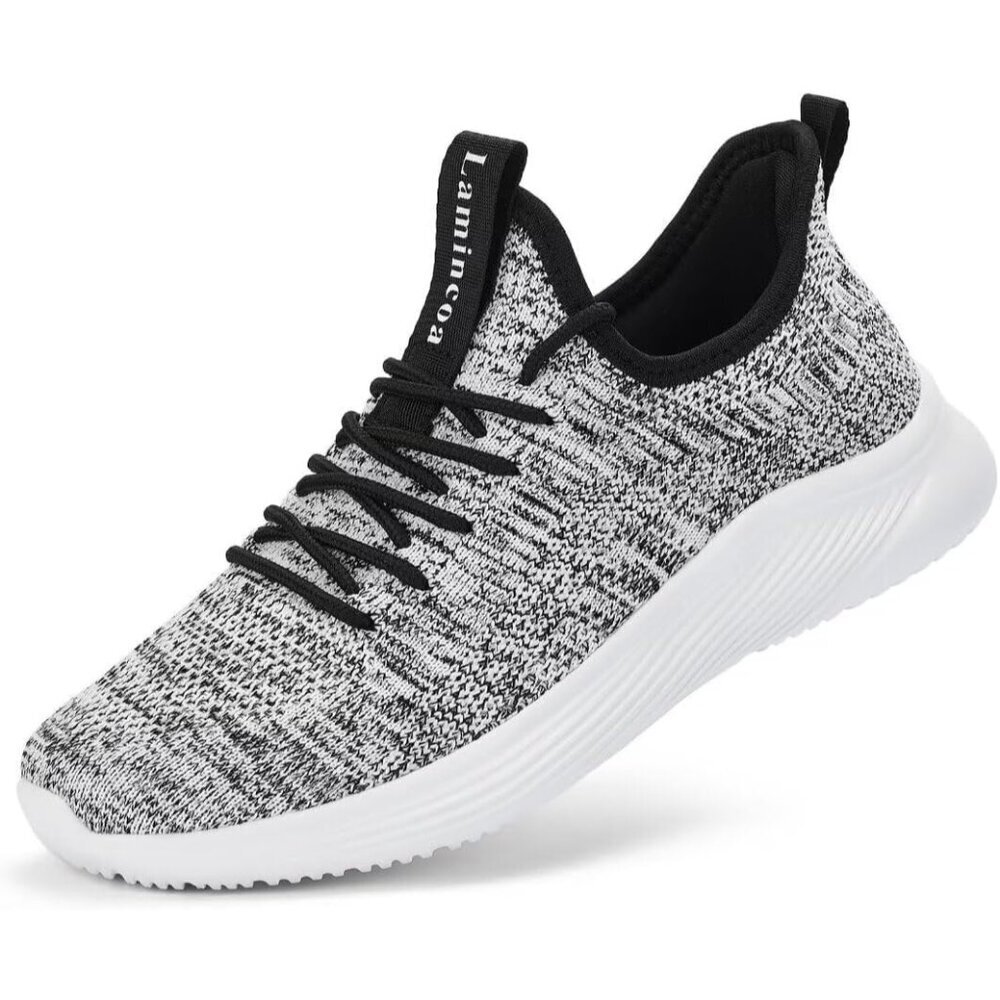 Women's Black Gray Non Slip Casual Running Lightweight Mesh Fashion Sneakers
